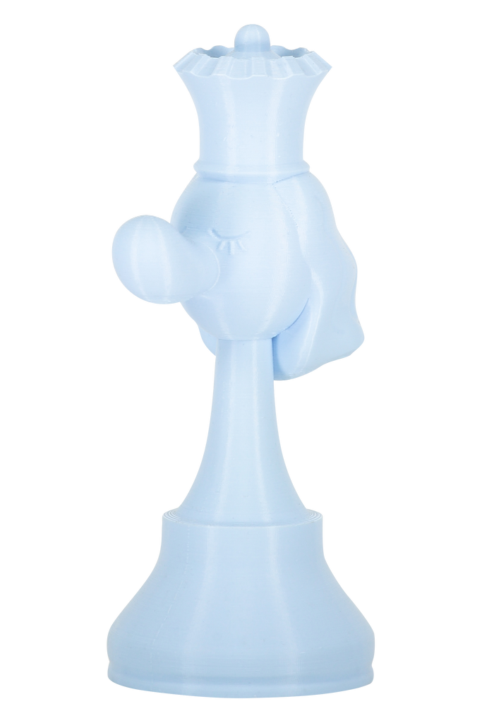 packshot chess-piece-light-blue