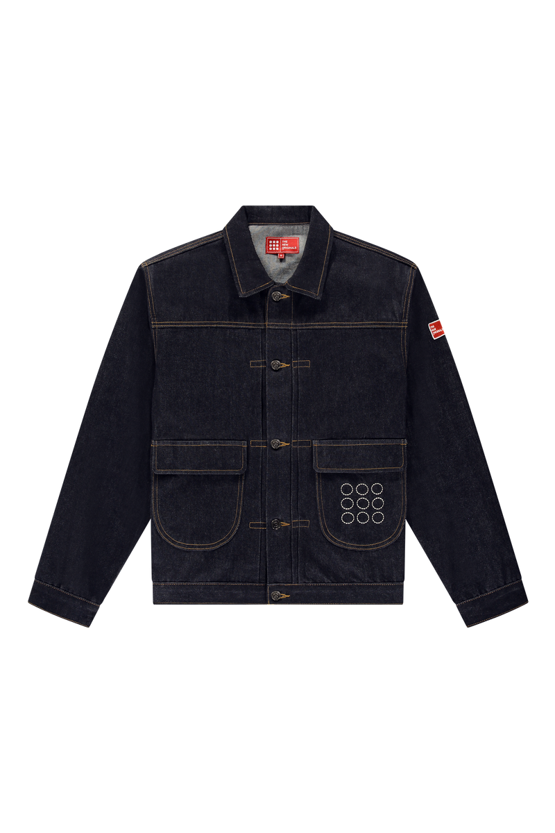 Raw denim hot sale sherpa jacket