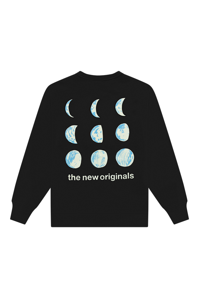 9 Moon Phases Crewneck Black