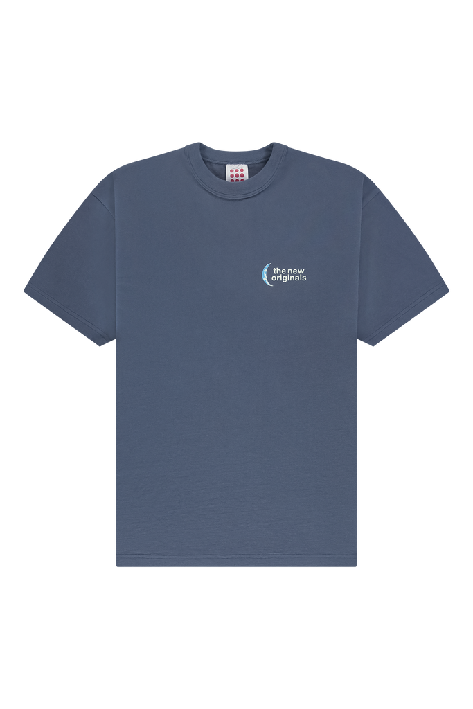 9 Moon Phases Tee Ombre Blue