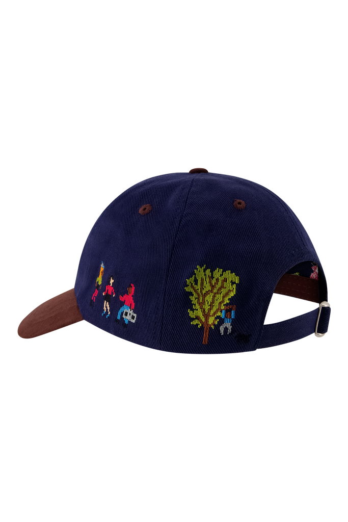 Block Party Cap Navy/Brown