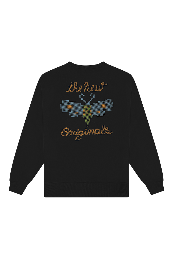 Butterfly Crewneck Black