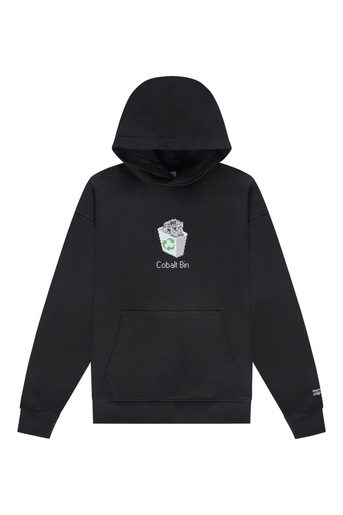 Cobalt Recycling Bin Hoodie Black