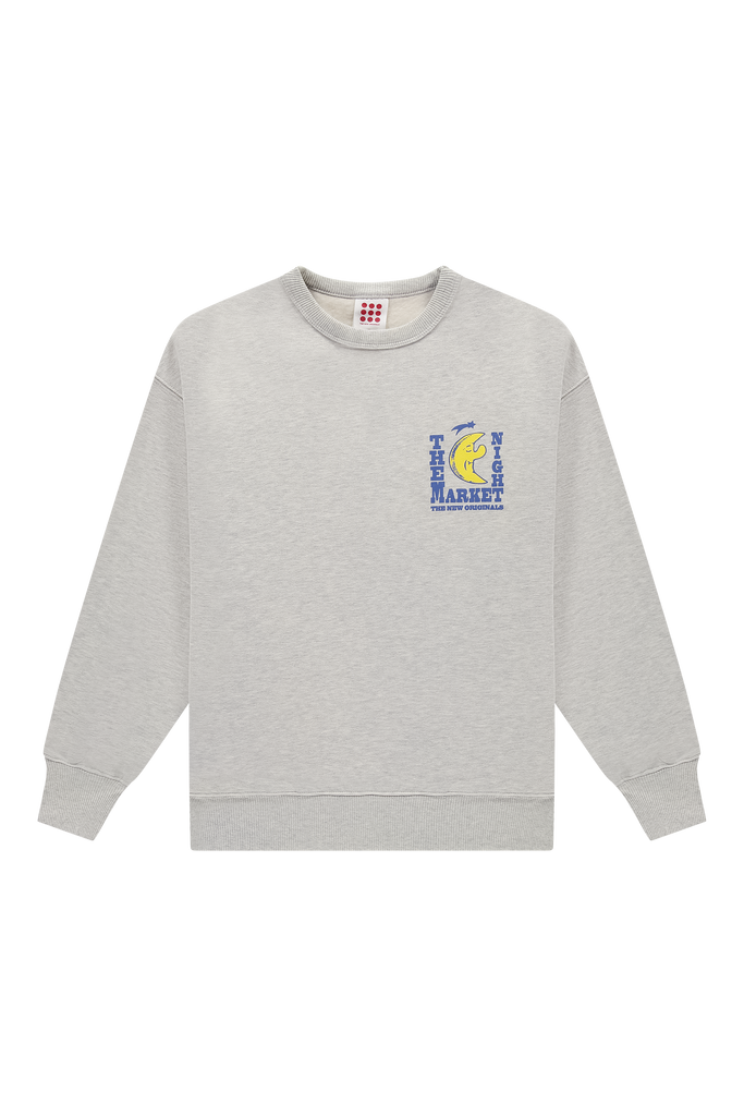 Freddy Moon Graphic Crewneck Light Grey Melange