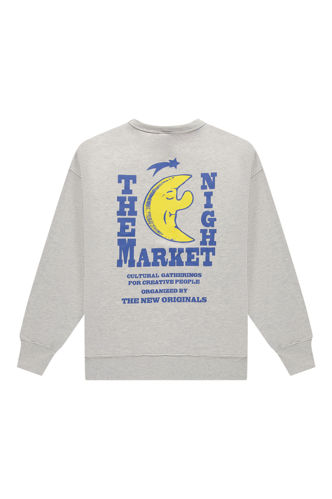 Freddy Moon Graphic Crewneck Light Grey Melange