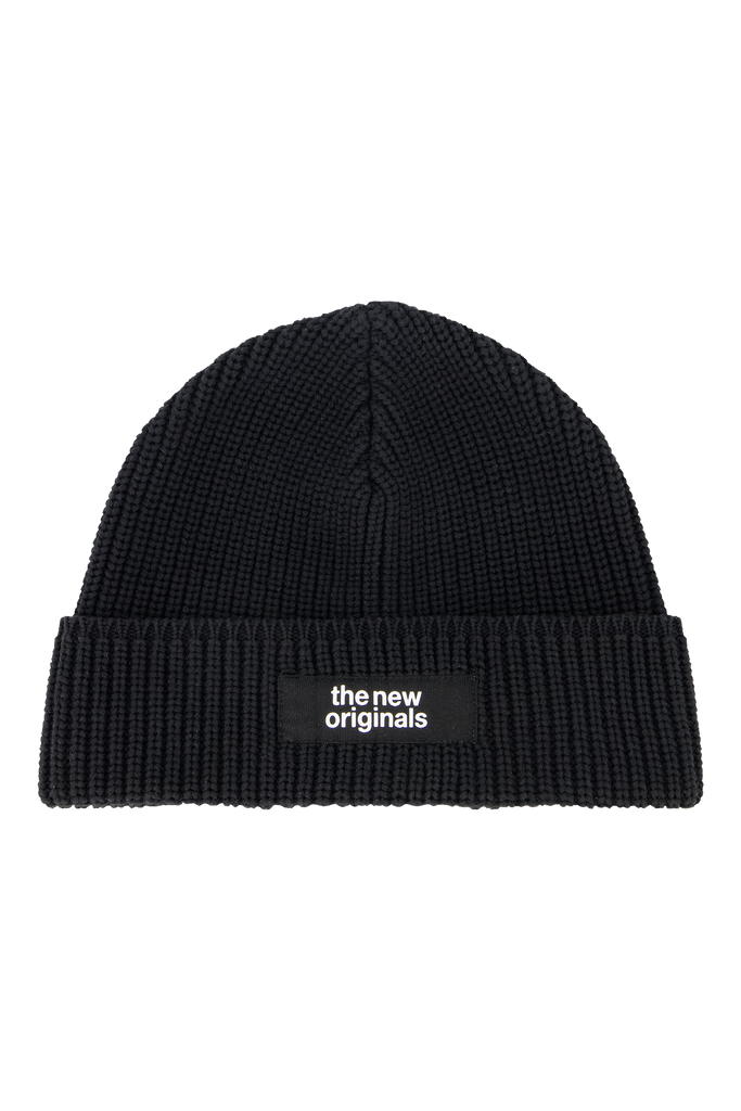 Fisherman Rib Beanie Black