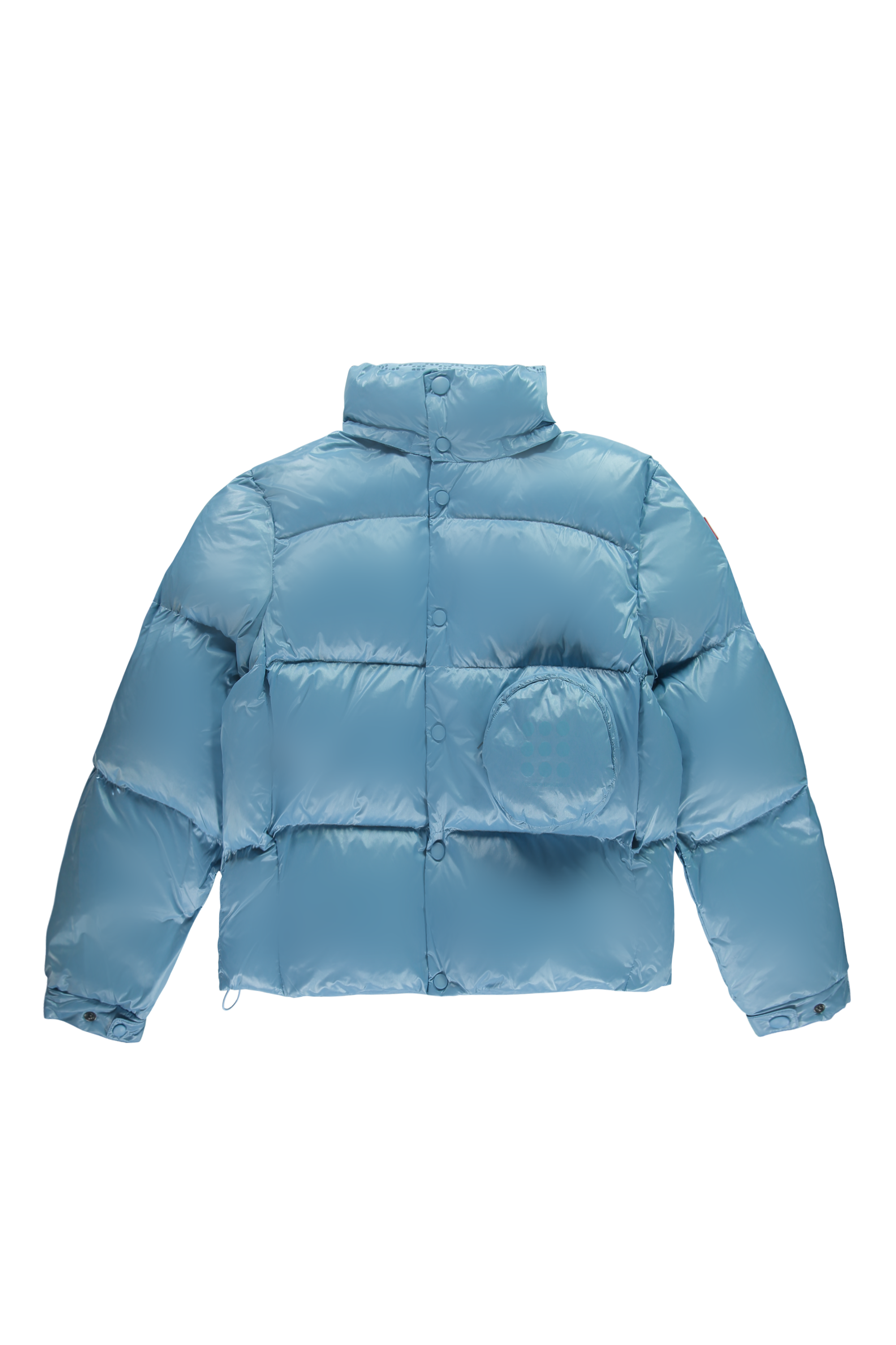 Blue puffer best sale jacket women's