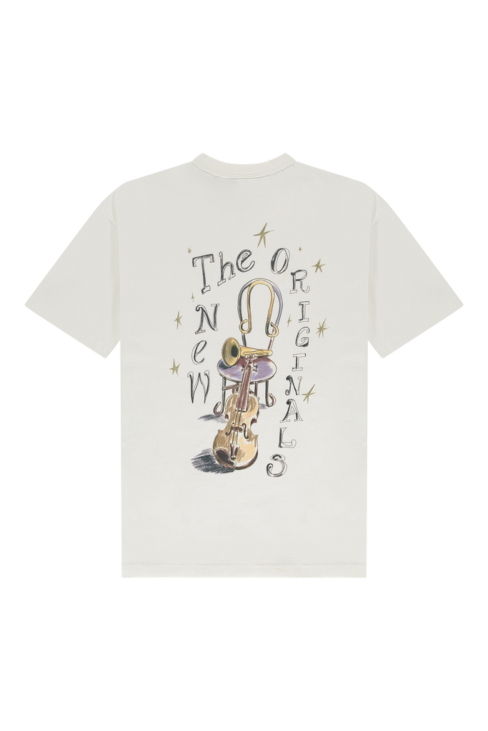 Jazz Instruments Tee White Alyssum