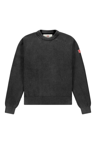 Fisherman Rib Knit Crewneck Black – THE NEW ORIGINALS