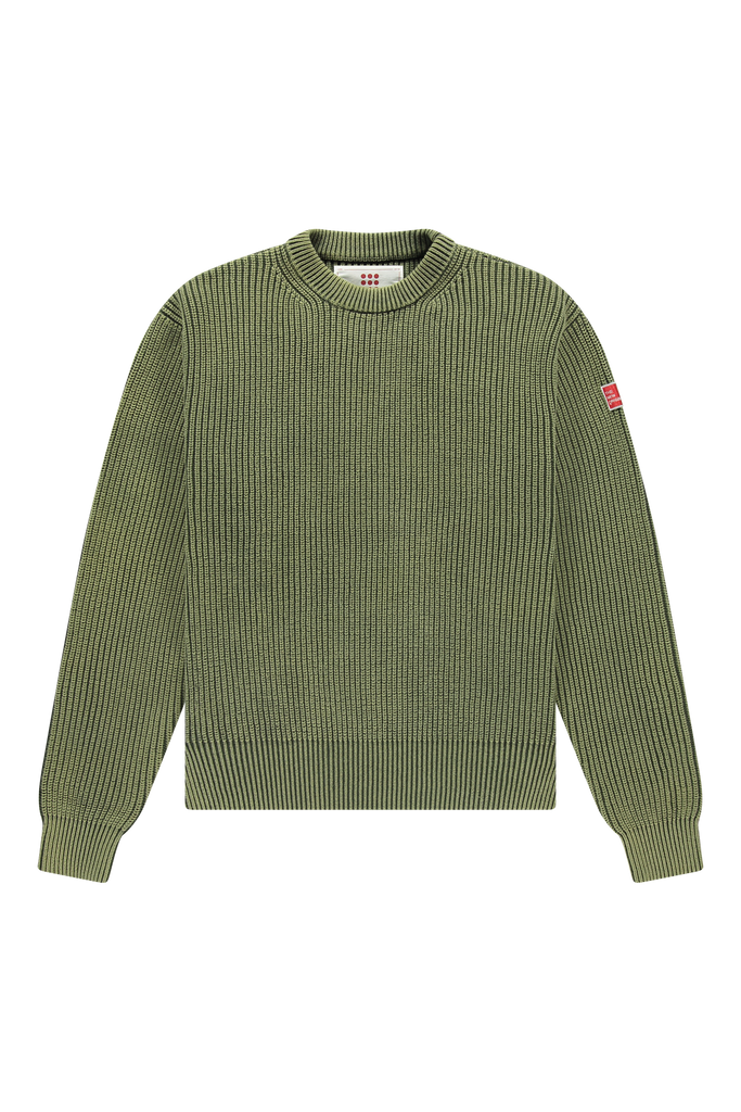 Fisherman Rib Knit Crewneck Deep Depths