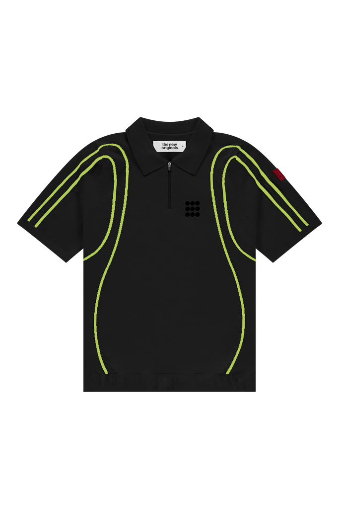 Inner Space Polo Black/Lime Punch