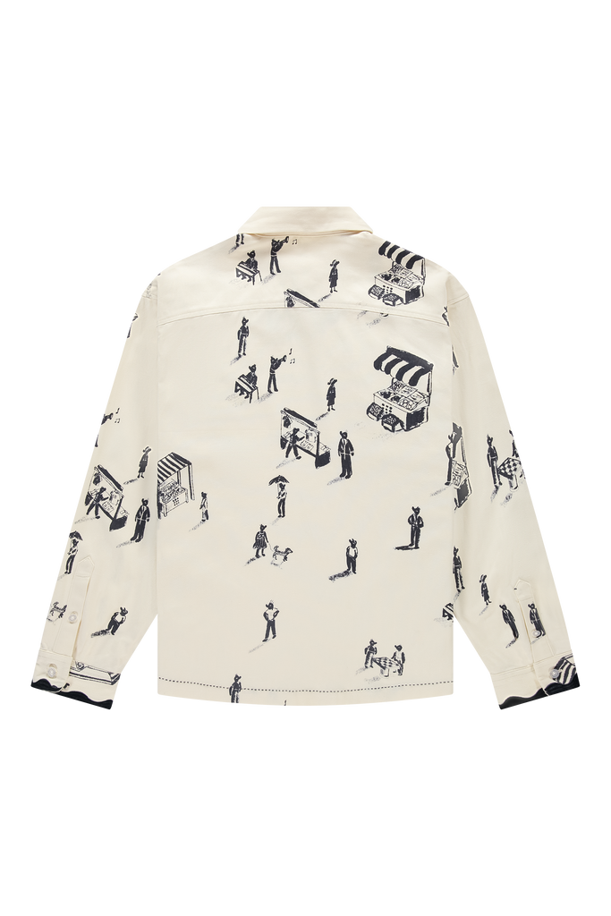 People Of The Night Market Shirt White Alyssum