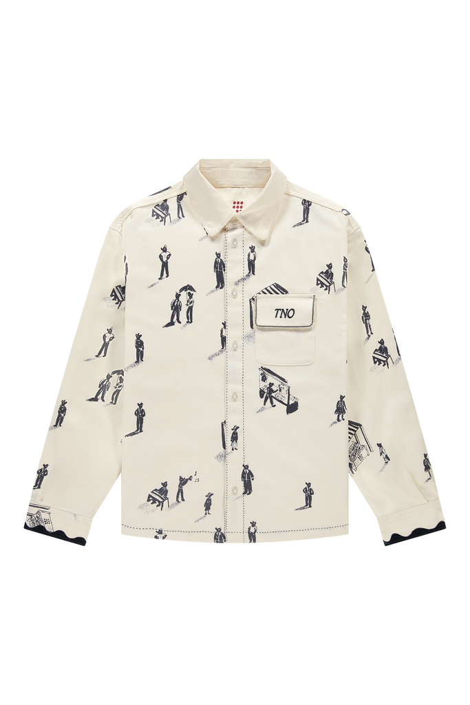 People Of The Night Market Shirt White Alyssum