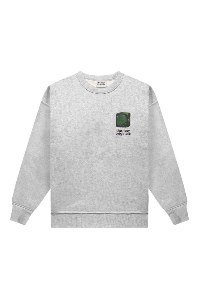 Soundsystem Crewneck Light Grey Melange