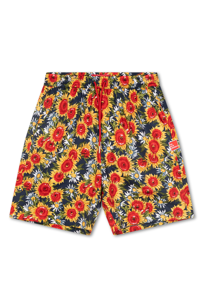 Floral Shorts Navy