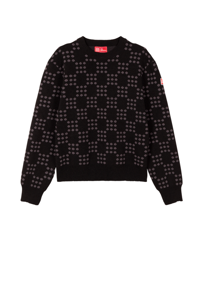 Dots On Dots Sweater Black