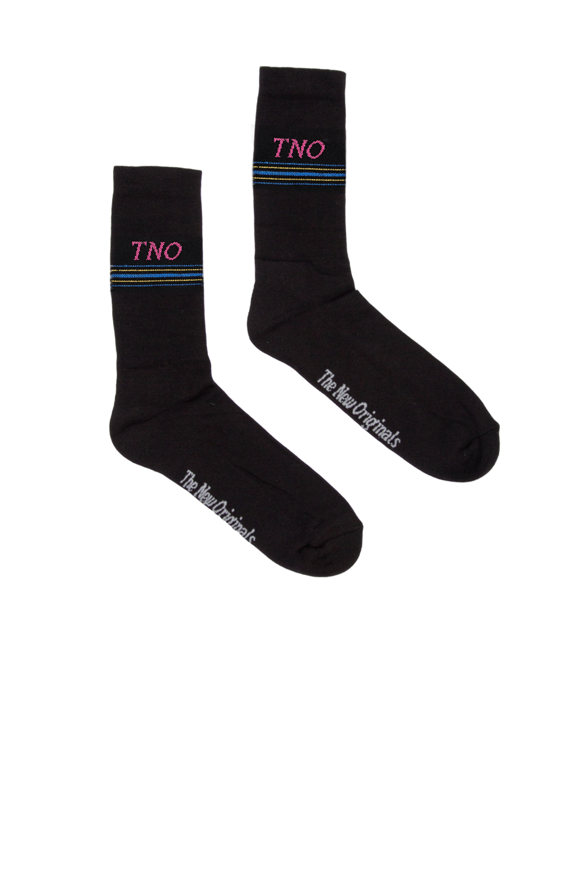 Underline Socks Black/Pink