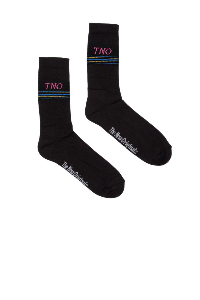 Underline Socks Black/Pink